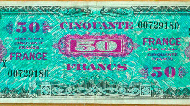 50 francs France type 1945