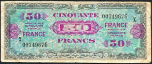 50 francs France type 1945