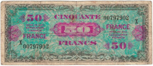 50 francs France type 1945