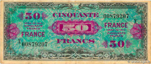 50 francs France type 1945