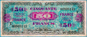 50 francs France type 1945