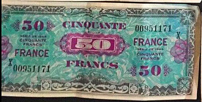 50 francs France type 1945