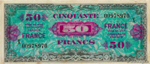 50 francs France type 1945