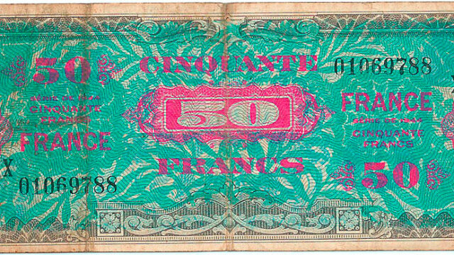 50 francs France type 1945