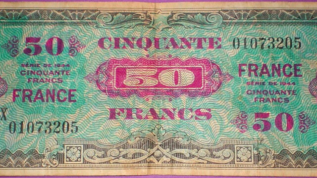 50 francs France type 1945