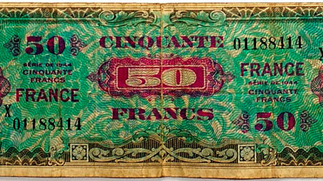 50 francs France type 1945