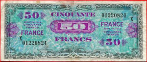 50 francs France type 1945