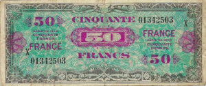 50 francs France type 1945