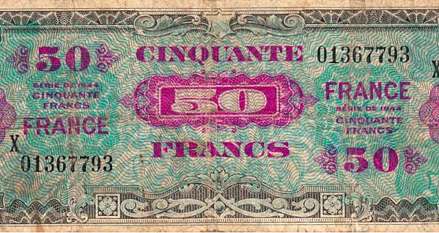 50 francs France type 1945