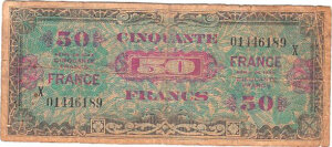 50 francs France type 1945