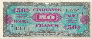 50 francs France type 1945