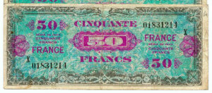 50 francs France type 1945