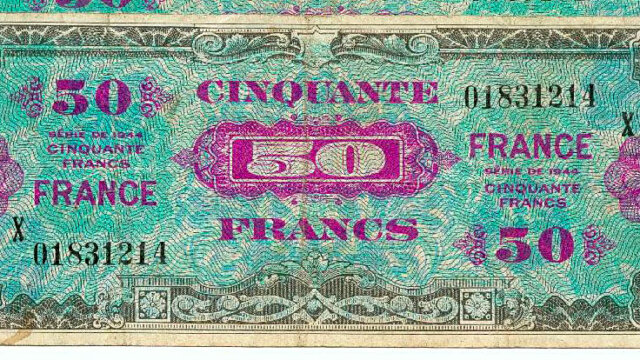 50 francs France type 1945