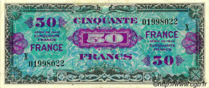 50 francs France type 1945