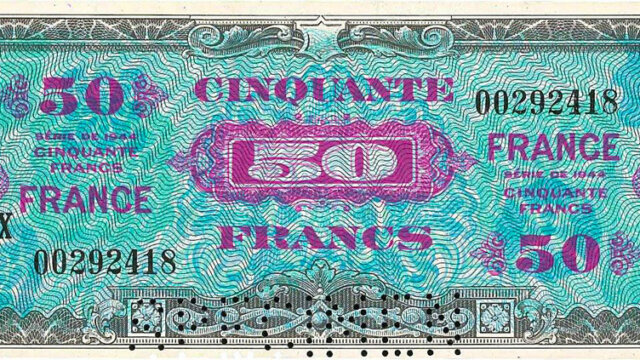 50 francs France type 1945