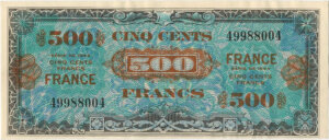 500 francs France type 1945