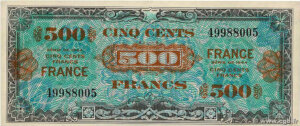 500 francs France type 1945