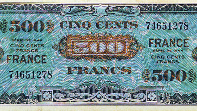 500 francs France type 1945