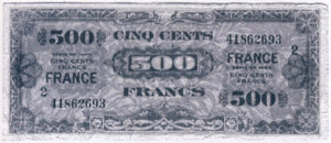 500 francs France type 1945