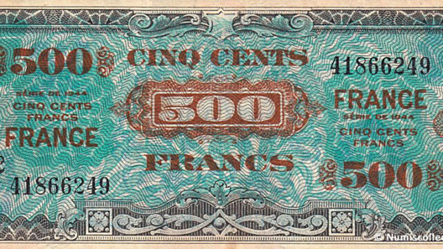 500 francs France type 1945