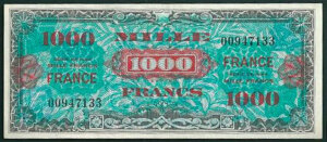 1000 francs France type 1945