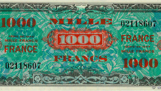 1000 francs France type 1945