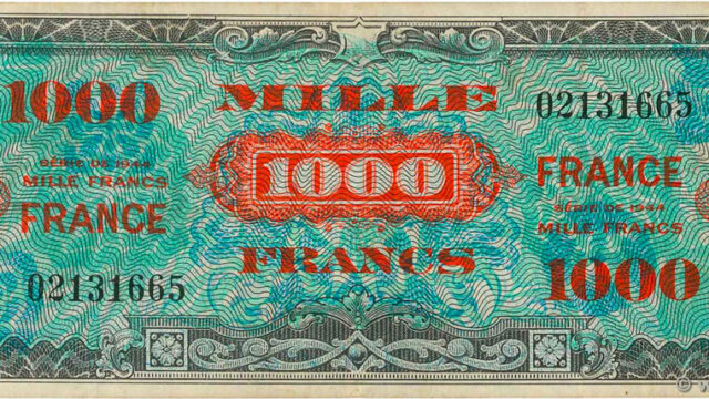 1000 francs France type 1945