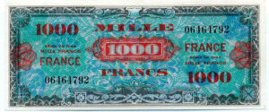 1000 francs France type 1945