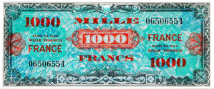 1000 francs France type 1945