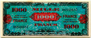 1000 francs France type 1945