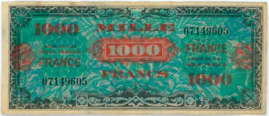 1000 francs France type 1945