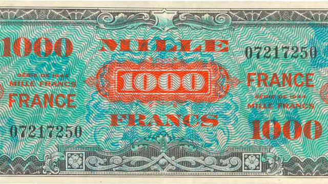 1000 francs France type 1945