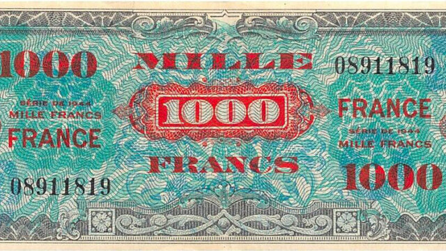 1000 francs France type 1945