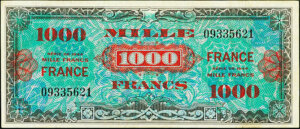 1000 francs France type 1945