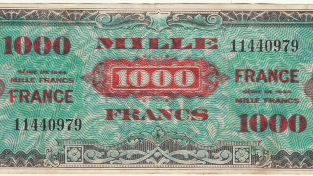 1000 francs France type 1945