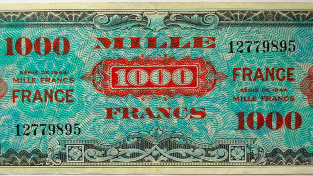 1000 francs France type 1945