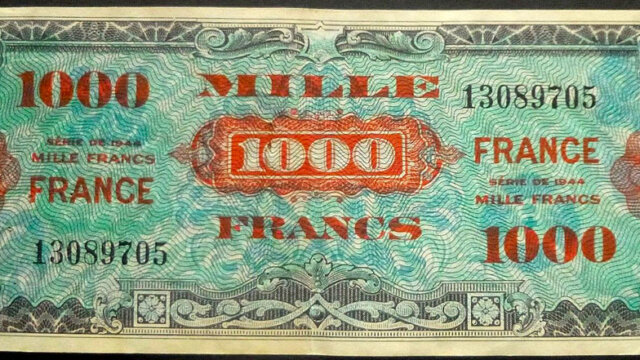 1000 francs France type 1945