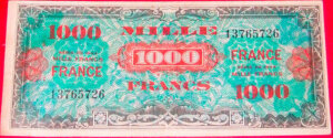 1000 francs France type 1945