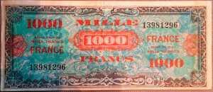 1000 francs France type 1945