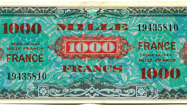 1000 francs France type 1945