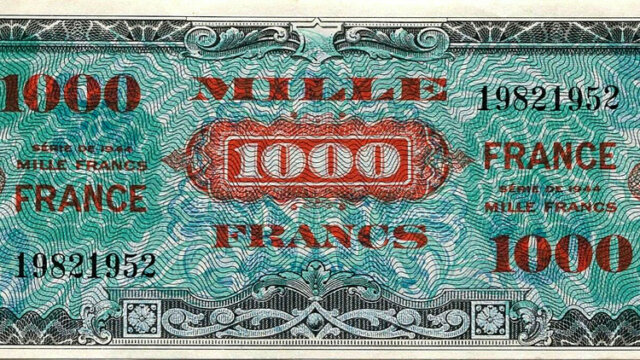 1000 francs France type 1945