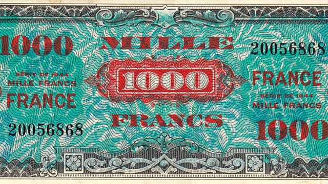 1000 francs France type 1945