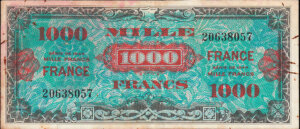 1000 francs France type 1945