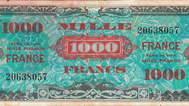 1000 francs France type 1945