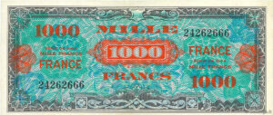 1000 francs France type 1945