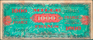 1000 francs France type 1945