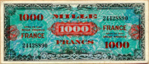 1000 francs France type 1945