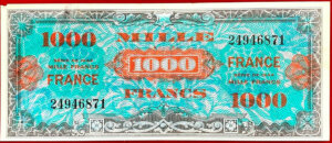 1000 francs France type 1945