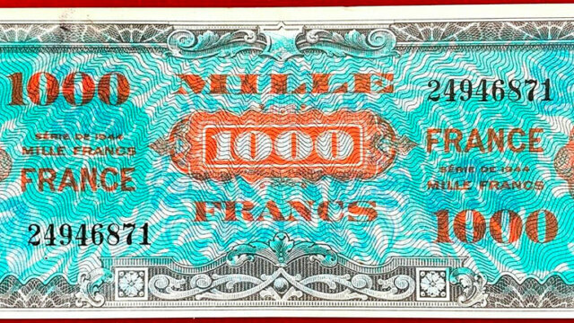 1000 francs France type 1945