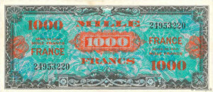 1000 francs France type 1945